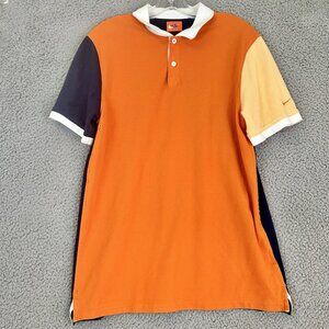 Nike Men's Golf Polo Orange Size Medium Swoosh ( BV0480-847 )